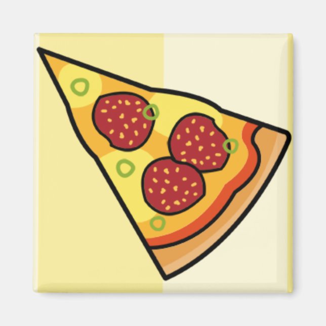 Imã Pizza Slice (Frente)