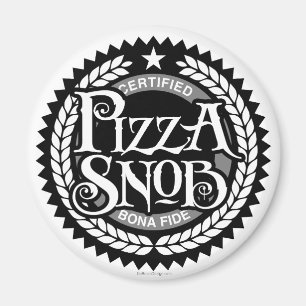 Imã Pizza Snob - amante de pizza engraçado