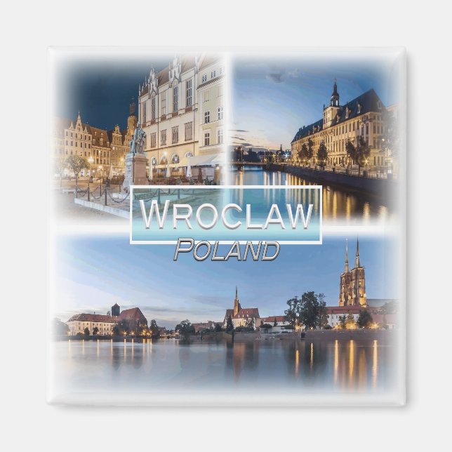 Imã PL0028 Europa, Polônia, Wroclaw, Frigorha (Frente)