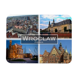 Ímã PL Polônia Polska - Wroclaw -