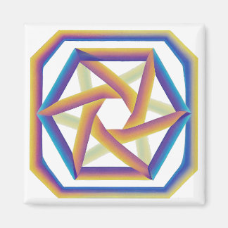 Imã Placa 64 e Hexagramas Pequenos Magnetos