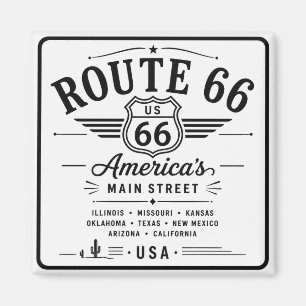 Imã Placa da Rodovia Americana Route 66