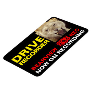 Ímã Placa de Aviso do GRABADOR DE CONDUÇÃO (LION)
