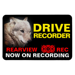 Ímã Placa de aviso do GRAVADOR da UNIDADE (WOLF)