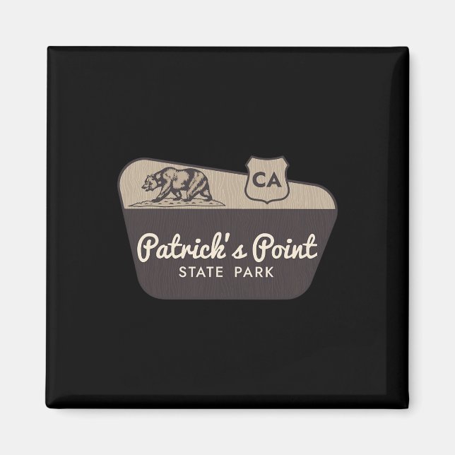 Imã Placa de Boas-Vindas ao Parque Estadual Patrick's  (Frente)