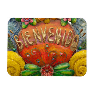 Ímã Placa de boas-vindas em espanhol, México