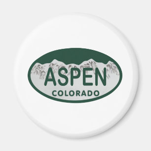 Imã Placa de licença Aspen Colorado