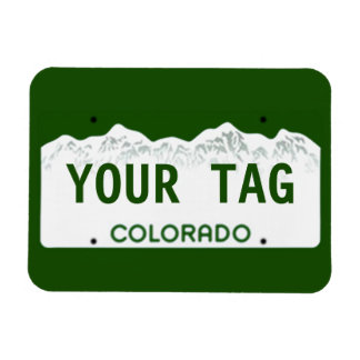 Ímã Placa de Licença do Colorado Personalizada