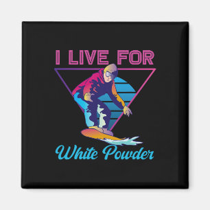 Imã Placa de neve dos anos 90 e 80 que vivo para pó br