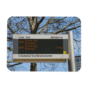 Ímã Placa de Parada de Ônibus em Berlim