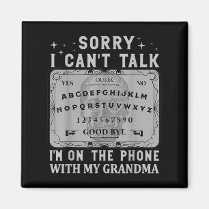 Imã Placa Desculpe Não Posso Falar Estou Ao Telefone C