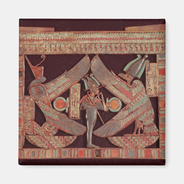 Imã Placa do peito representando Osiris, deus do (Frente)