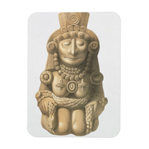 Ímã Placa "dos monumentos antigos de México", 1866 (l