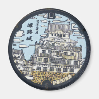 Imã Placa esgotos Castelo Himeji Japão