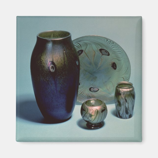 Imã Placa favorita da iffany e vasos (Frente)