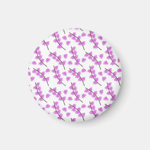 Imã Placa floral cor de água rosa
