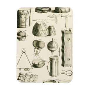 Ímã Placa II: Instrumento de percussão antigo e