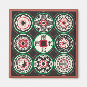 Imã Placa Magnet Mah Jongg One Dts