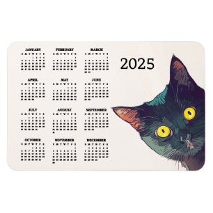 Ímã Placa Magnética de Calendário de Design de 2025 de