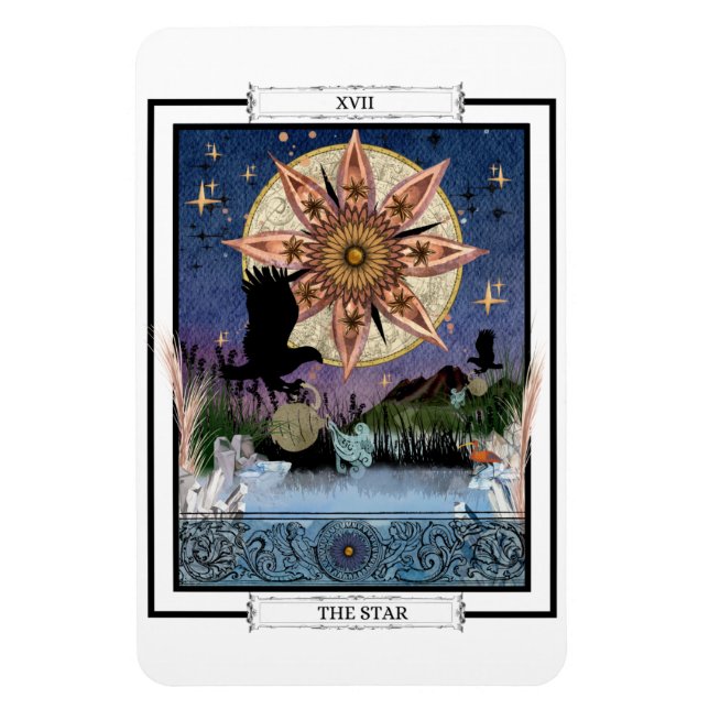 Ímã Placa Tarot "A Estrela" (Vertical)