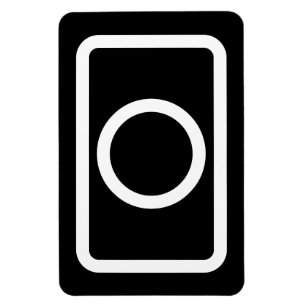 Ímã Placa Zener   Círculo oco