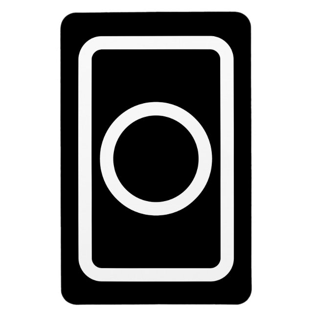 Ímã Placa Zener | Círculo oco (Vertical)