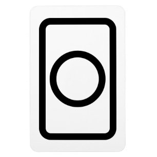 Ímã Placa Zener   Círculo oco