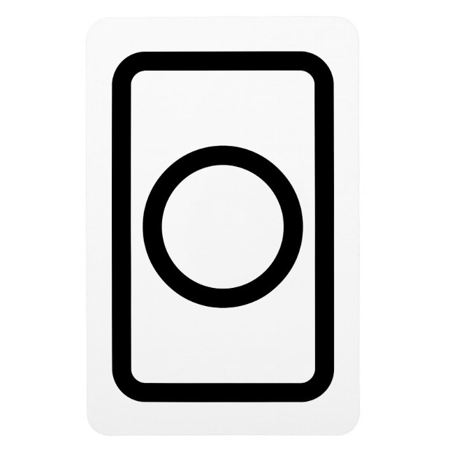 Ímã Placa Zener | Círculo oco (Vertical)