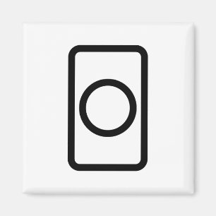 Imã Placa Zener   Círculo oco