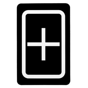 Ímã Placa Zener   Sinal de adição