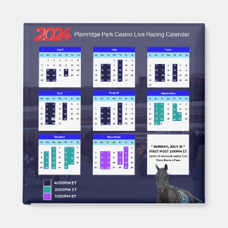 Imã Plainridge Park Race Season Magnet