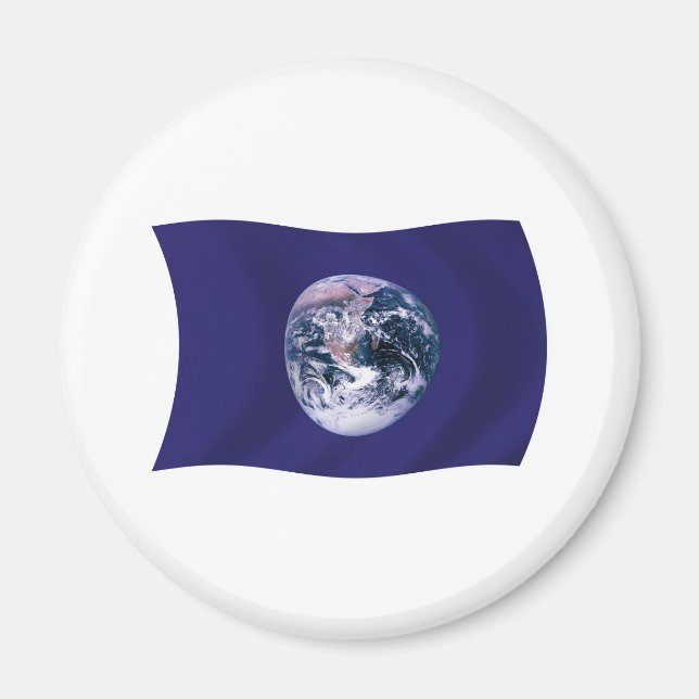 Imã Planet Earth Flag Magnet (Frente)