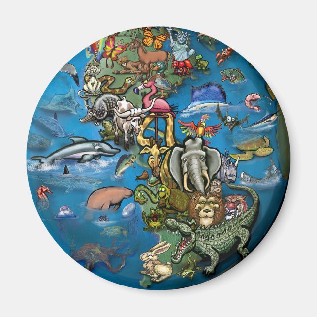 Imã Planeta Animal (Frente)