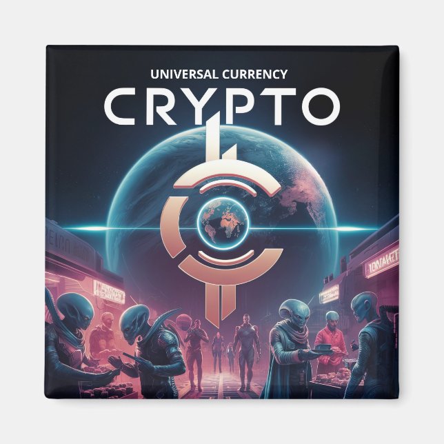 Imã Planeta Crypto (Frente)