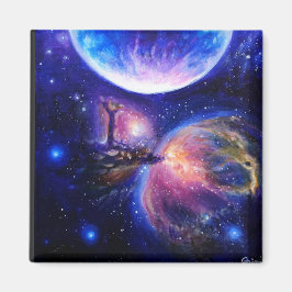 Imã Planeta Galáxia e nebulosa