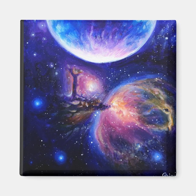 Imã Planeta Galáxia e nebulosa (Frente)