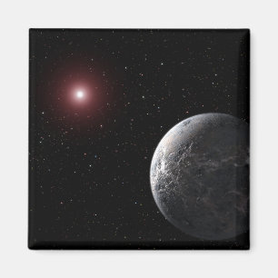 Imã Planeta gelado/rochoso orbitando uma estrela escur