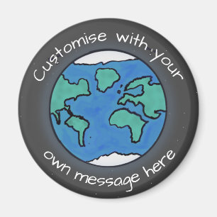 Imã Planeta Terra Personalizado