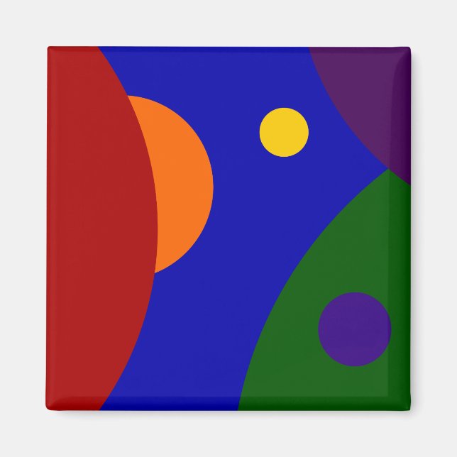 Imã Planetas Arco-íris (Frente)