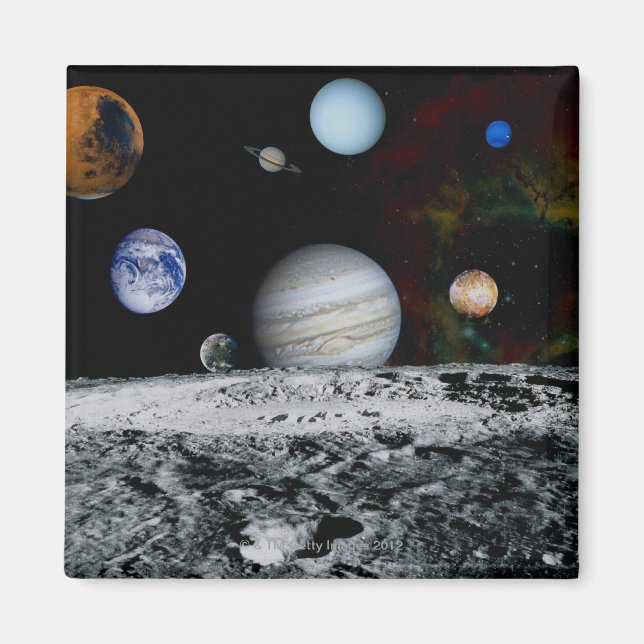 Imã Planetas do Sistema Solar (Frente)