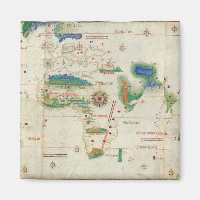 Imã Planisfera Cantino | 1502 (Frente)