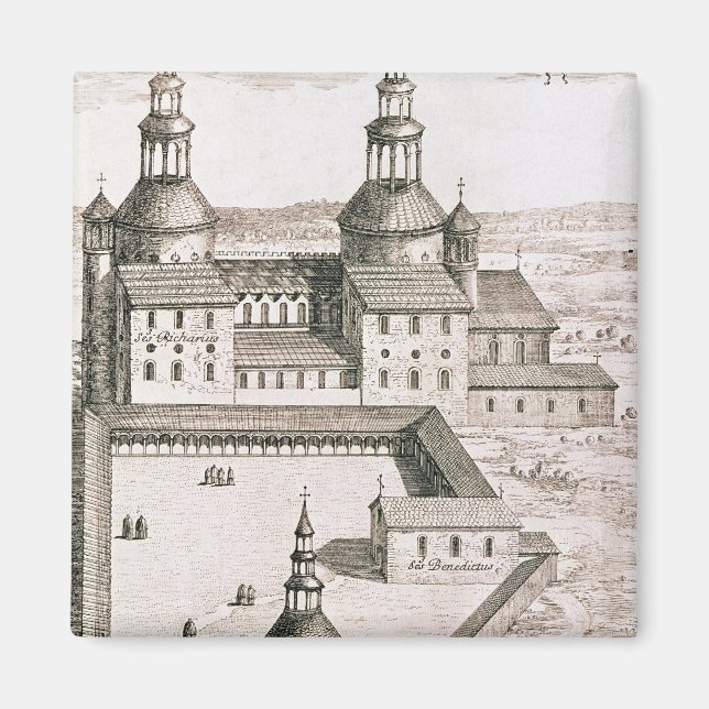Imã Plano da Abadia Benedictina de Santo-Riquier (Frente)