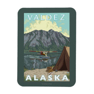 Ímã Plano de Bush & pesca - Valdez, Alaska