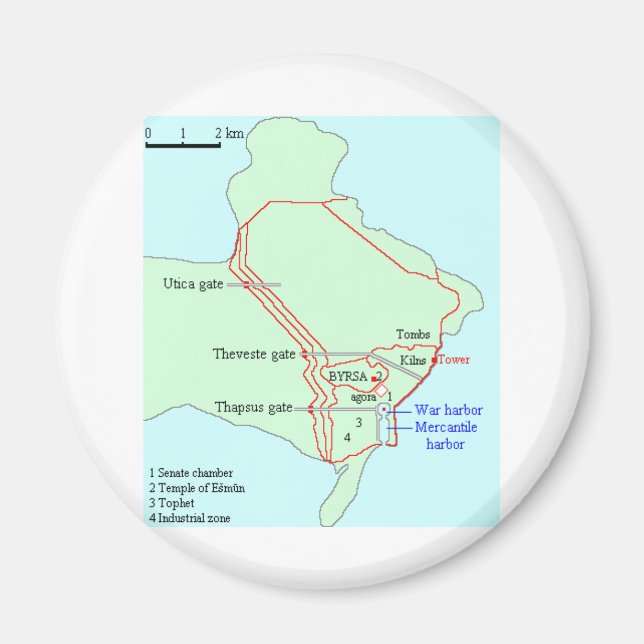 Imã Plano de Cartagem (Frente)