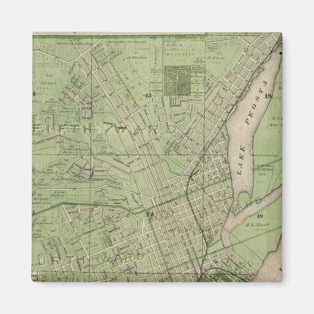Imã Plano de Dubuque, Condado de Dubuque, Estado de Io (Frente)