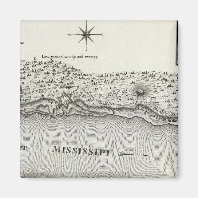 Imã Plano De Forte Baton Rouge (Frente)