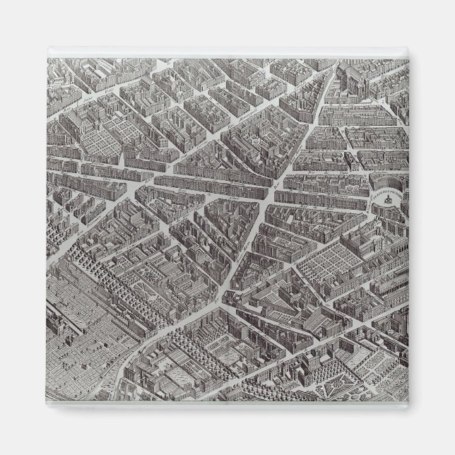 Imã Plano de Paris, conhecido como "Plano de Turgot" (Frente)