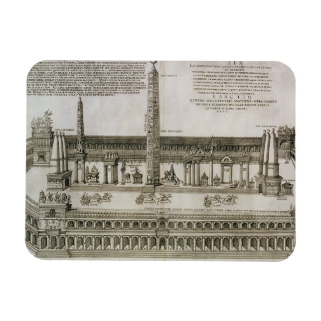 Ímã Plano do Circo Máximo, Roma, gravado pelo (Horizontal)