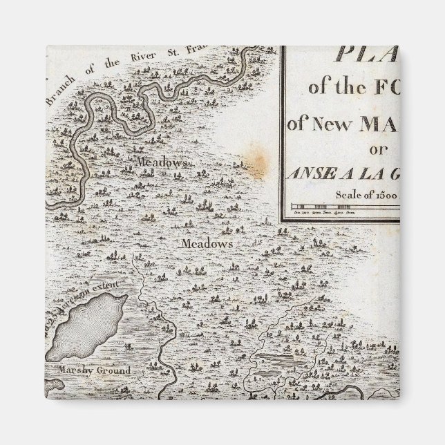 Imã Plano do Forte de Nova Madrid (Frente)