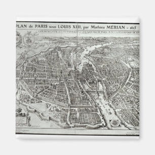 Imã Plano do olho do pássaro de Paris, 1615